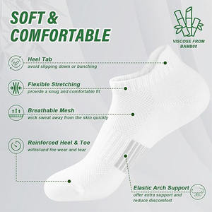 جوارب خيزران للركض جوارب رياضية نسائية محبوكة - Product Image 3