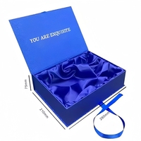 Kit d'emballage de perruques en velours noir de luxe en gros avec logo personnalisé, dossier magnétique en papier gaufré, matériaux recyclés et feuille métallisée