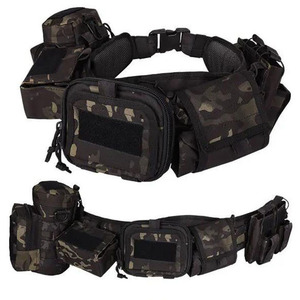 Cinturón Táctico con Bolsa de Caza, Cinturón de Entrenamiento Táctico, Bolsa de Cintura Multifuncional para Entusiastas del Deporte, Camuflaje - Product Image 1
