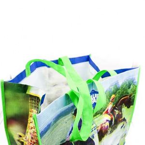 Promotional Reusable Cloth Shopping Tote Bags With Logo <b>Laminated</b> pp Waterproof Custom Non Woven Reusable Shopping Bag - Product Image 3