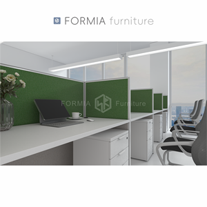 Conjunto Modular de Oficina Moderna, Muebles de Cubículo, Estaciones de Trabajo, Escritorio para 4 Personas con Separador - Product Image 4