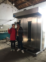 Nouveau four de cuisson à grille rotative Diesel commercial en acier inoxydable 32 plateaux utilisation industrielle de grande capacité pour le pain