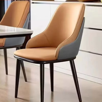 Chaise de salle à manger de luxe nordique, chaise de dossier moderne, chaise de salle à manger minimaliste italienne, tabouret de dossier de salle à manger familiale