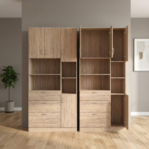 Mueble de Cocina de Panel de Madera Furnizone OEM, Mueble de Almacenamiento para Sala de Estar, Cajones, Diseño Moderno, Fácil Instalación, MDF - Product Image 3