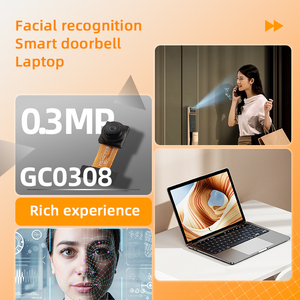 Módulo de cámara DVP de 24 pines con sensor RGB565 de reconocimiento facial, bajo consumo de energía, 0.3MP GC0308 VGA 30fps ISP, para cerradura de puerta. - Product Image 4