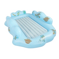 Lit gonflable personnalisé pour enfants, thème nuage bleu de dessin animé, transfrontalier, double usage, avec matelas intérieur floqué, mobilier de maison