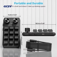 Clavier mécanique macro multifonctionnel avec 12 touches personnalisables 2 boutons - Clavier de jeu RGB à une main programmable