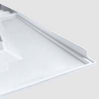 Grands diffuseurs d'air carrés à 4 voies en ABS pour système CVC, diffuseur d'air de plafond