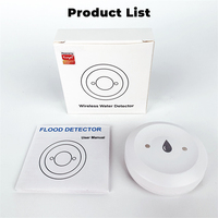 Détecteur de fuite d'eau Tuya Zigbee avec alarme et notification via application, compatible Zigbee 2mqtt