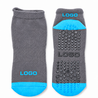 Chaussettes d'été personnalisées pour enfants, faible MOQ, OEM ODM, respirantes, antidérapantes avec grip en silicone, procédé jacquard, mélange de coton, séchage rapide