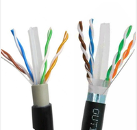 Cable LAN de Cobre CCA Cat6 UTP Sólido de 305M de Fábrica OEM, Utilizado para Redes