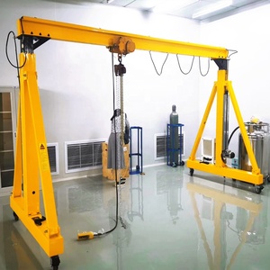 0.5 tấn xách tay giàn cần cẩu chuỗi Palăng nâng vật liệu hướng dẫn sử dụng bánh xe phổ quát tay đẩy giàn cần cẩu - Product Image 5