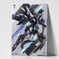 Affiche d'art personnalisée en feuille holographique/argentée, impression métallique holographique, illustration Mecha Anime/Manga, posters décoratifs pour fans