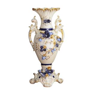 Jarrones de porcelana de cerámica Nuevo Color azul real europeo Decoración DE BODA europea moderna Cerámica China vintage azul y blanca - Product Image 5