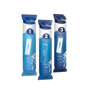 Juego de cartuchos de filtro Karofi Smax Pro 1-2-3 para purificador de agua doméstico, plástico duradero activado - Product Image 1