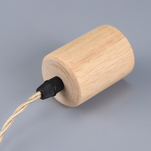 Kit <span class=keywords><strong>de</strong></span> suspension en bois E26/E27 avec <span class=keywords><strong>douille</strong></span> en céramique recouverte, <span class=keywords><strong>support</strong></span> <span class=keywords><strong>de</strong></span> <span class=keywords><strong>lampe</strong></span> LED rétro <span class=keywords><strong>pour</strong></span> décoration <span class=keywords><strong>de</strong></span> cuisine et maison - Product Image 5
