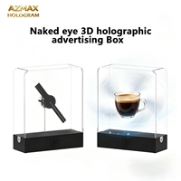 Ventilateur d'affichage LED holographique 3D compact de 20 cm, rechargeable, pour publicité commerciale et éducation médicale