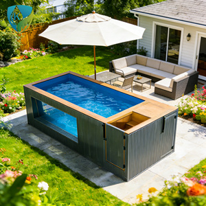 Piscina Container da 40 Piedi, Piscina Prefabbricata da Esterno con Spa e Bordo Infinity - Product Image 5