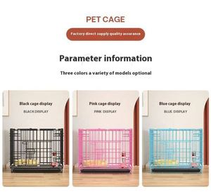 Cage à chien pliable de luxe en métal avec fermeture à bouton-pression, maille respirante, ventilation sécurisée, montage facile, design moderne - Product Image 5