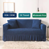 Housses de coussin modernes pour canapé trois places d'extérieur, antidérapantes, imperméables, lavables, 94% polyester 6% élasthanne, toutes saisons, vente en gros