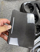 Kit complet de garnitures intérieures en fibre de carbone pour console centrale et panneaux de porte pour Mercedes Benz W205 X253 C260L C200 C63 Coupé Accessoires