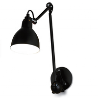 Applique murale LED vintage en laiton, bras articulé réglable, style industriel, pour lecture au chevet, E27, pliable, pour chambre d'hôtel