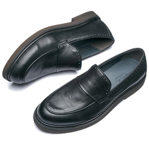 Chaussures habillées en cuir véritable de haute qualité pour hommes, marron et noir, design personnalisé, vente en gros pour la <span class=keywords><strong>saison</strong></span> automne-hiver - Product Image 6