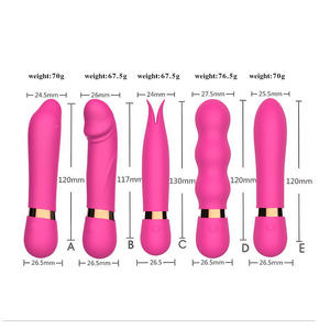 10 Fréquence Usb Rechargeable En Gros Produits Pour Adultes Rechargeable Silicone Petit Massage Vibrant AV Bâton Femelle Vibrateur - Product Image 2