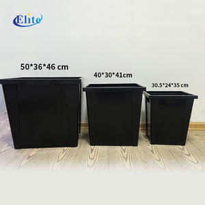 Seau hollandais moderne en plastique léger et écologique pour l'affichage de fleurs d'élite, tulipes blanches, toutes saisons, pour la maison, le jardin, la boutique - Product Image 1