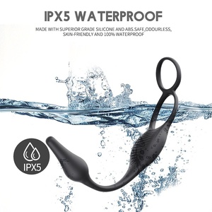Masajeador de próstata eléctrico de silicona de grado médico, juguete sexual portátil para tapón Anal masculino con anillo para pene - Product Image 4