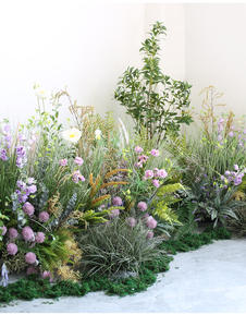 Tanaman semak Persia buatan daun buatan Semak hijau buatan bunga rumah taman kantor dekorasi pernikahan - Product Image 5