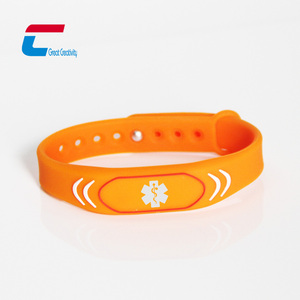 Pulsera de Silicona RFID de Contacto de Emergencia, Brazalete NFC Impermeable para Alerta Médica y Acceso Rápido - Product Image 3