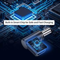 Convertidor de CC USB C de 12V, 90 grados, 5,5x2,1mm, adaptador macho USB C hembra, disparador emulador PD para enrutador de cámara, luz LED