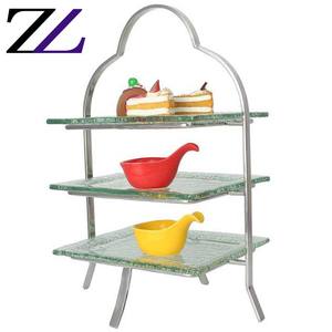 Plateaux <span class=keywords><strong>de</strong></span> service pour Buffet <span class=keywords><strong>de</strong></span> cuisine, 2 niveaux, en pierre précieuse saine, entrée salade fruits <span class=keywords><strong>de</strong></span> <span class=keywords><strong>mer</strong></span>, support <span class=keywords><strong>de</strong></span> service en céramique en porcelaine blanche - Product Image 6