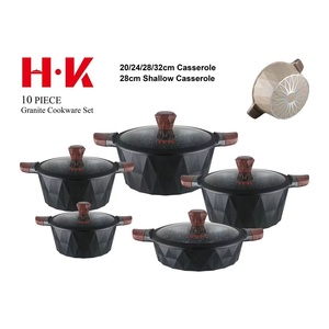 <span class=keywords><strong>Juego</strong></span> <span class=keywords><strong>de</strong></span> Utensilios <span class=keywords><strong>de</strong></span> Cocina Antiadherentes <span class=keywords><strong>de</strong></span> Granito, Resistentes, 10 Piezas, Aptos <span class=keywords><strong>para</strong></span> Gas, Nuevos, Resistentes a los Arañazos - Product Image 5