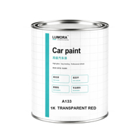 Peinture automobile 1K ROUGE TRANSPARENT 4L Acrylique Direct Usine Carrosserie Automobile Excellent Nivellement Haute Couvrance Pulvérisation à Plat
