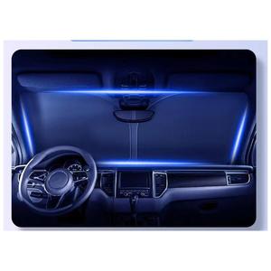 <span class=keywords><strong>Lulu</strong></span> An avant pare-soleil protection UV argent polyester voiture pare-soleil pare-brise designer personnalisé voiture pare-soleil été - Product Image 4