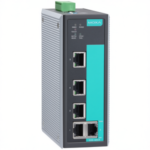 Moxa EDS-405A-EIP Managed Switch อุปกรณ์เครือข่ายอุตสาหกรรมแบบติดตั้งบนราง DIN 5 พอร์ตอีเธอร์เน็ต - Product Image 2