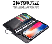 Conception personnalisée Propre portefeuille en cuir PU TCharge Power Bank et chargeur sans fil personnaliser avec pour la plupart des articles tendance