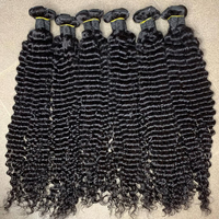 Extensiones de Cabello Humano Virgen Vietnamita Rizado Birmano Crudo, Grado 12A, Corte Pixie, Cutícula Alineada, Venta al por Mayor