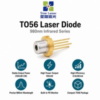 Diode laser infrarouge UOC U-LD-98A071A 980nm 100mW TO-18 5.6mm, laser semi-conducteur pour instruments de mesure