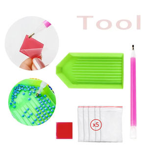 Fabrik bunte Drachen kleine Zeichnung 20x20cm runde Diamant Malerei Kit 5D Anfänger Handwerk DIY Living Wand dekoration Geschenk - Product Image 3