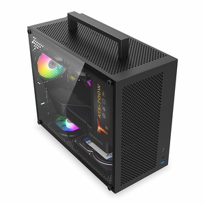 Gabinete para PC Fish Nest S5MAX, Acero Blanco, Placa Base M-ATX, Fuente de Alimentación SFX, Torre Media, Refrigeración Líquida, Lateral Transparente - Product Image 1