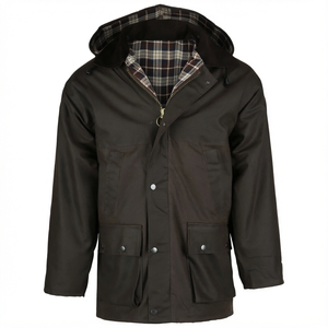 Chaqueta de Algodón Encerado para Hombre, Cortavientos, Impermeable, Transpirable, Estilo Safari, para Primavera y Otoño, Ropa de Trabajo para Exteriores - Product Image 1