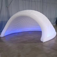 Dôme gonflable de haute qualité à prix avantageux avec lumières LED, tente de scène de pub de mariage en forme d'igloo blanc pour salon professionnel, fête