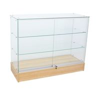 Vitrine économique sans cadre en verre trempé avec écran LED, robuste, pour les magasins de tabac et les commerces de détail