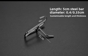 OEM Retail Store Metal Steel Slatwall Security Hanging Display Pegboard Hooks - Product Image 5