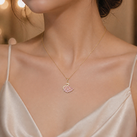 Collier Pendentif Cygne ChuYao pour Femme en Acier Inoxydable Argenté avec Cristal Marquise, Bijou Animalier Style Mori, Cadeau, Vente en Gros