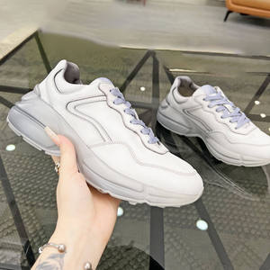 Sneakers en cuir de luxe pour l'été, de haute qualité, confortables, style classique décontracté, chaussures de marche - Product Image 4