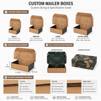 Boîte d'expédition en carton ondulé Kraft personnalisée, imprimée, pliable, pour emballage cadeau, pour la livraison de commerce électronique